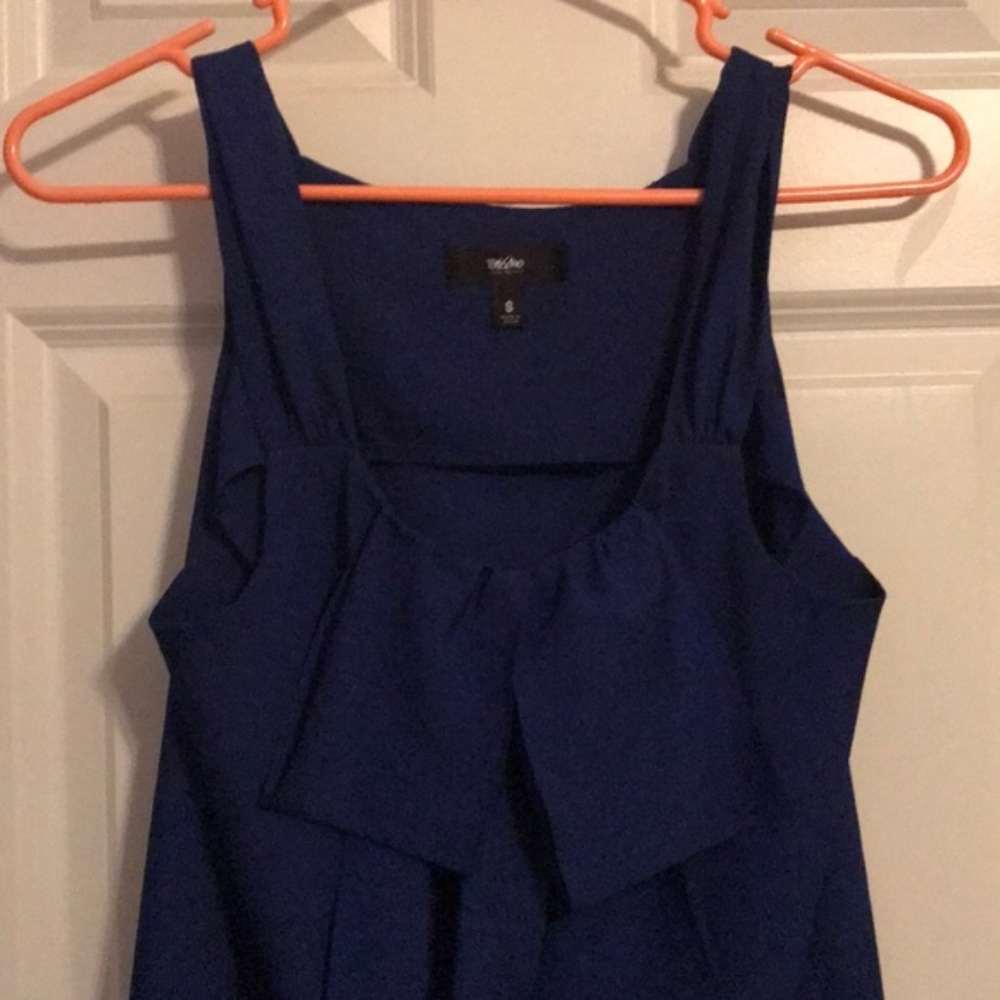 Royal Blue Ruffle-Top Tank - Picture 2 of 6